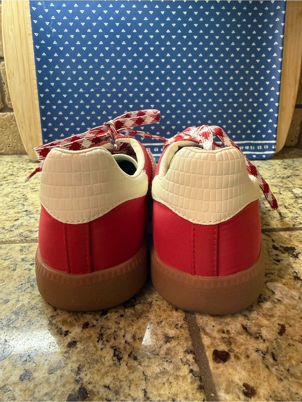 Women’s Red Sneakers with Cream Accents — Casual Athletic Style - Picture 7 of 7